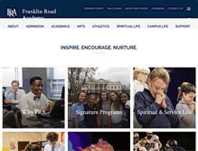 Tablet Screenshot of franklinroadacademy.com